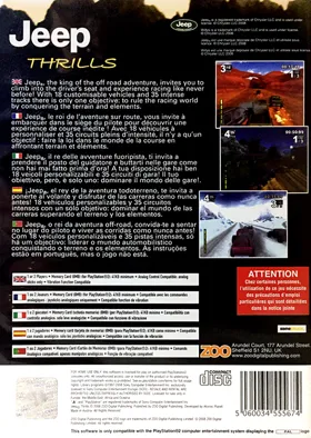 Jeep Thrills box cover back